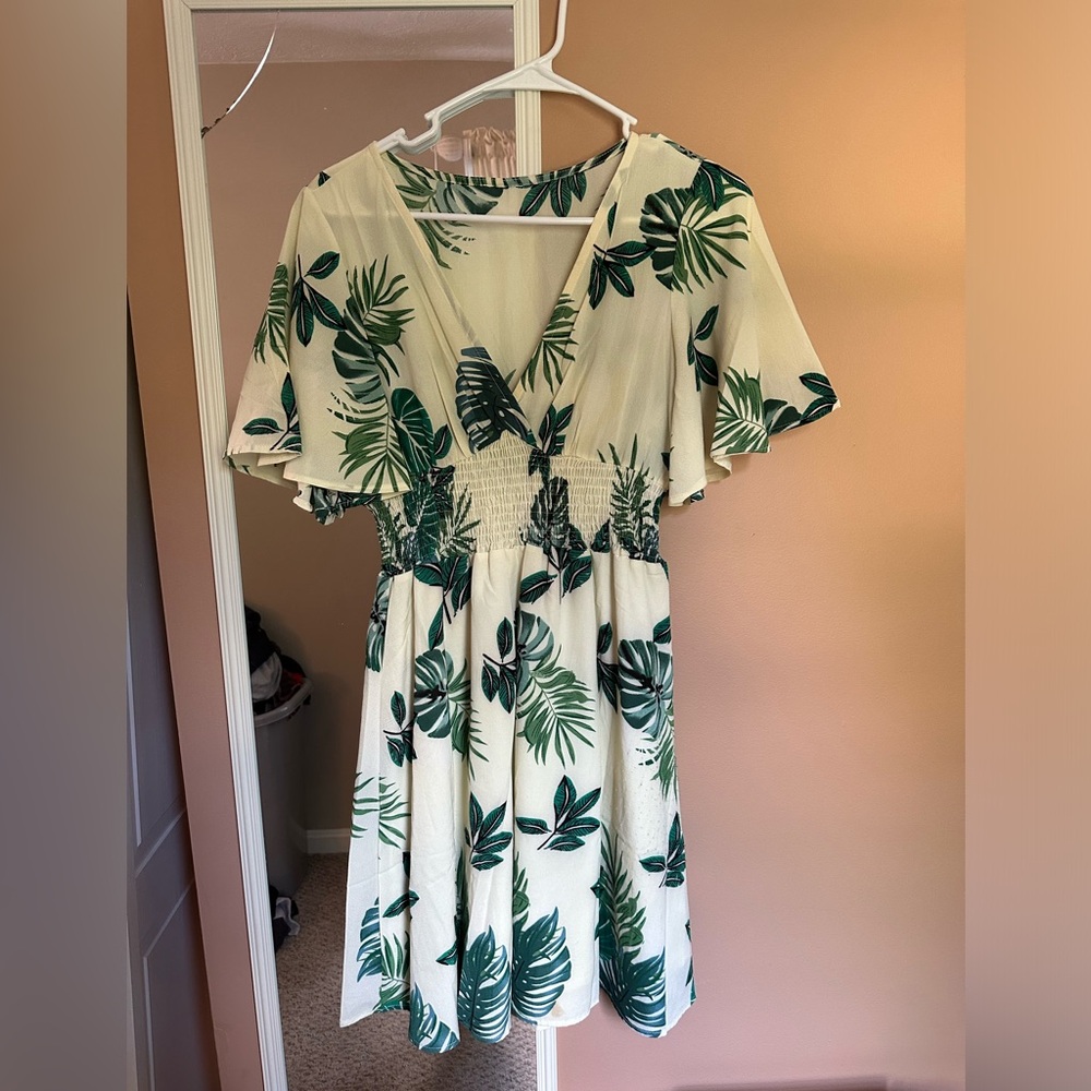 Palm leaf dress